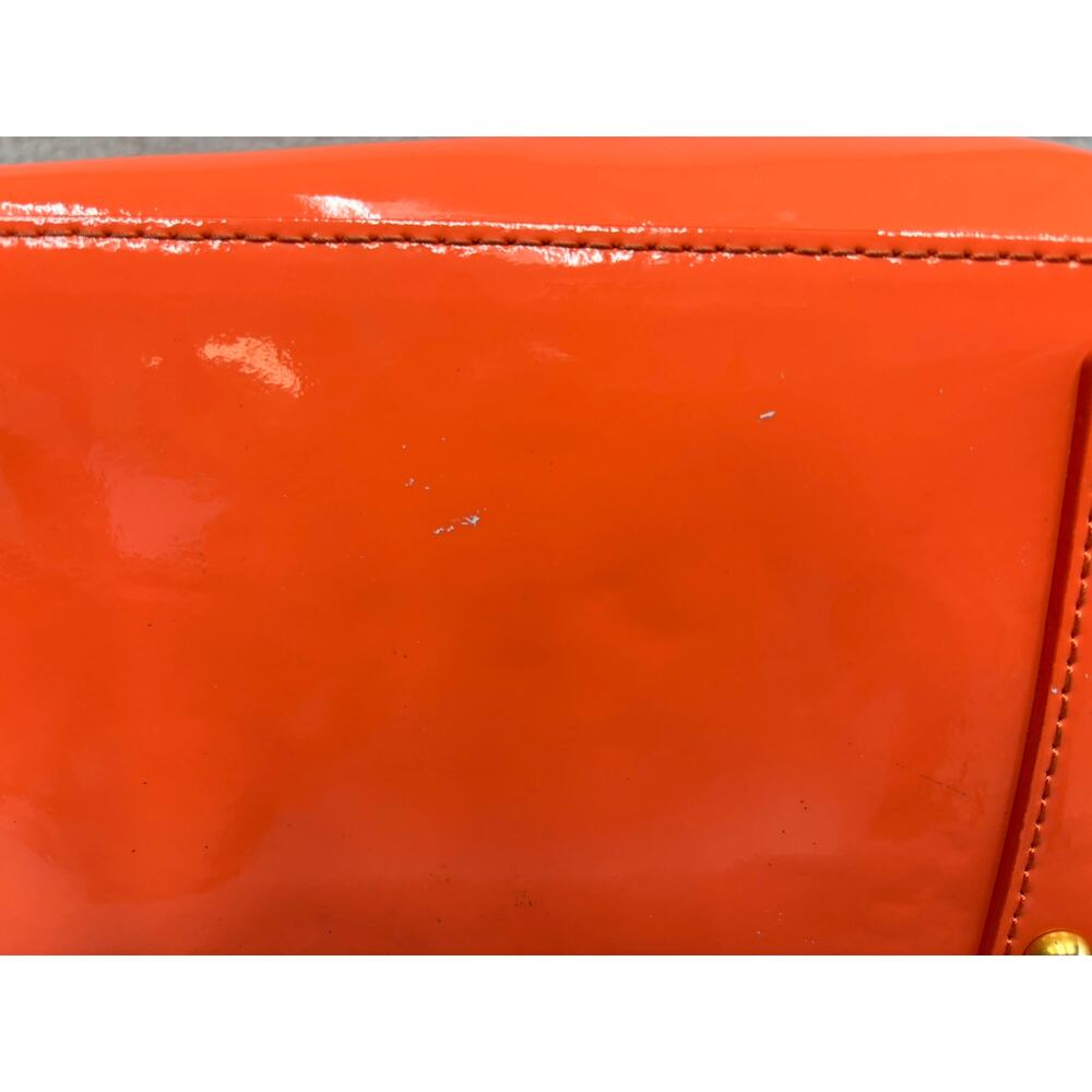 Dooney & Bourke Melon Orange Patent Leather Tote AS IS #79777 - Picture 6 of 14
